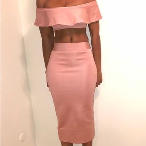 Pretty In Pink Bandage Two-Piece